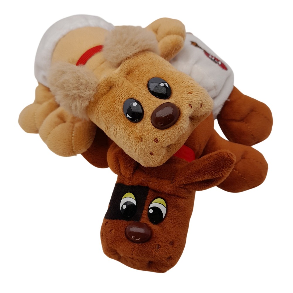 Pound Puppies Newborns Plush Dog Set 2019 2022 Basic Fun Tan Brown 8 Inch